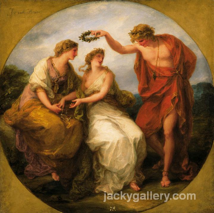 Beauty Directed by Prudence, Angelica Kauffman painting